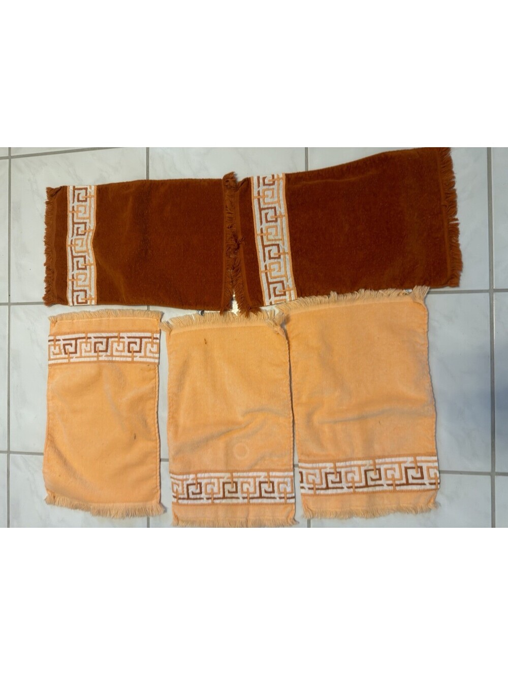 Field crest  Rust Orange Bath Towel Set
